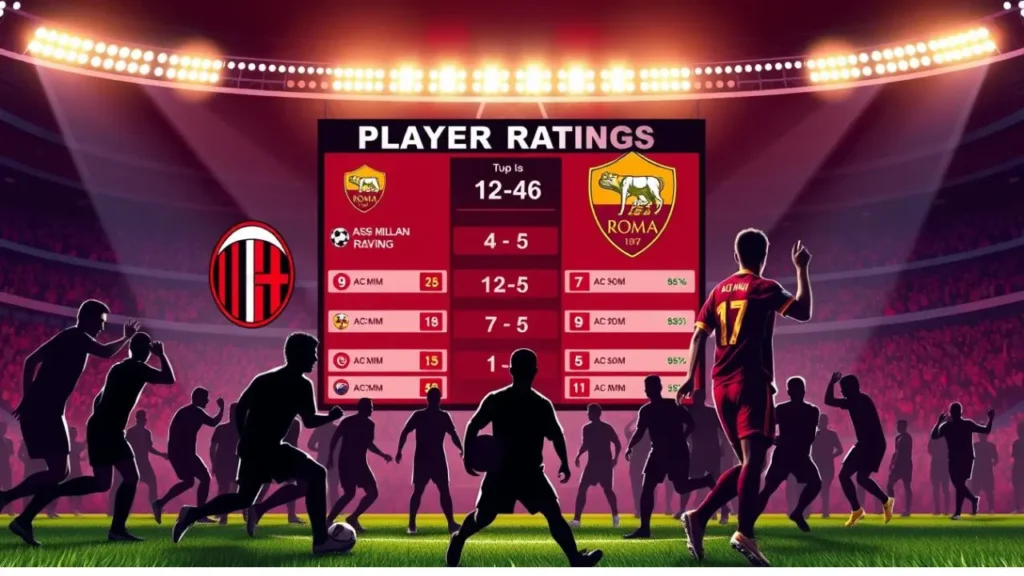 ac milan vs as roma player ratings