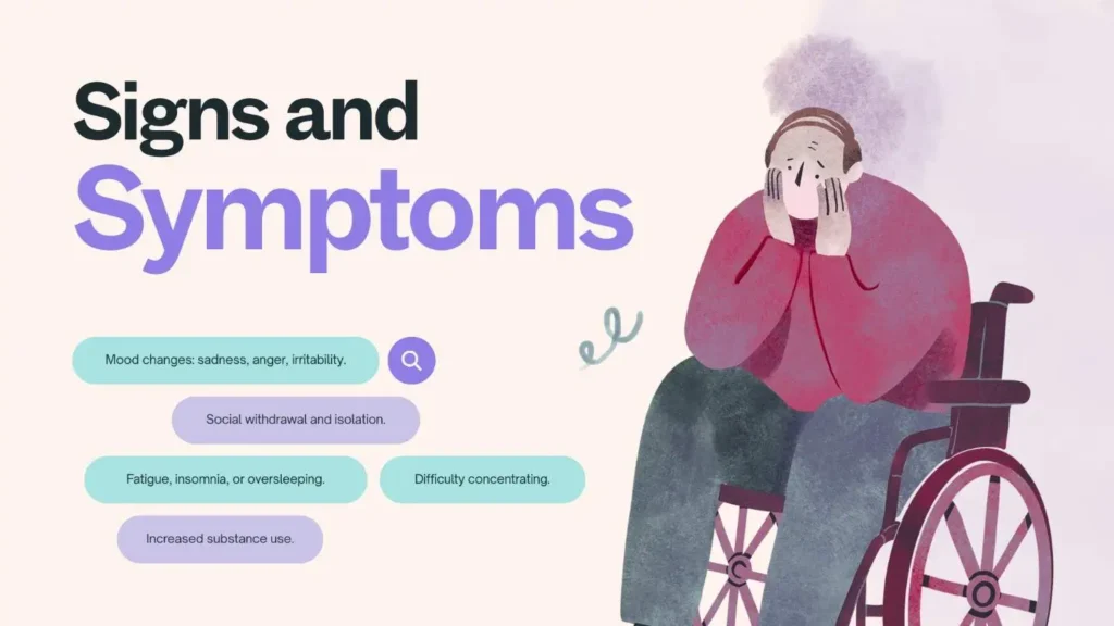 PurpleandBlueIllustrativeMentalHealthPresentation